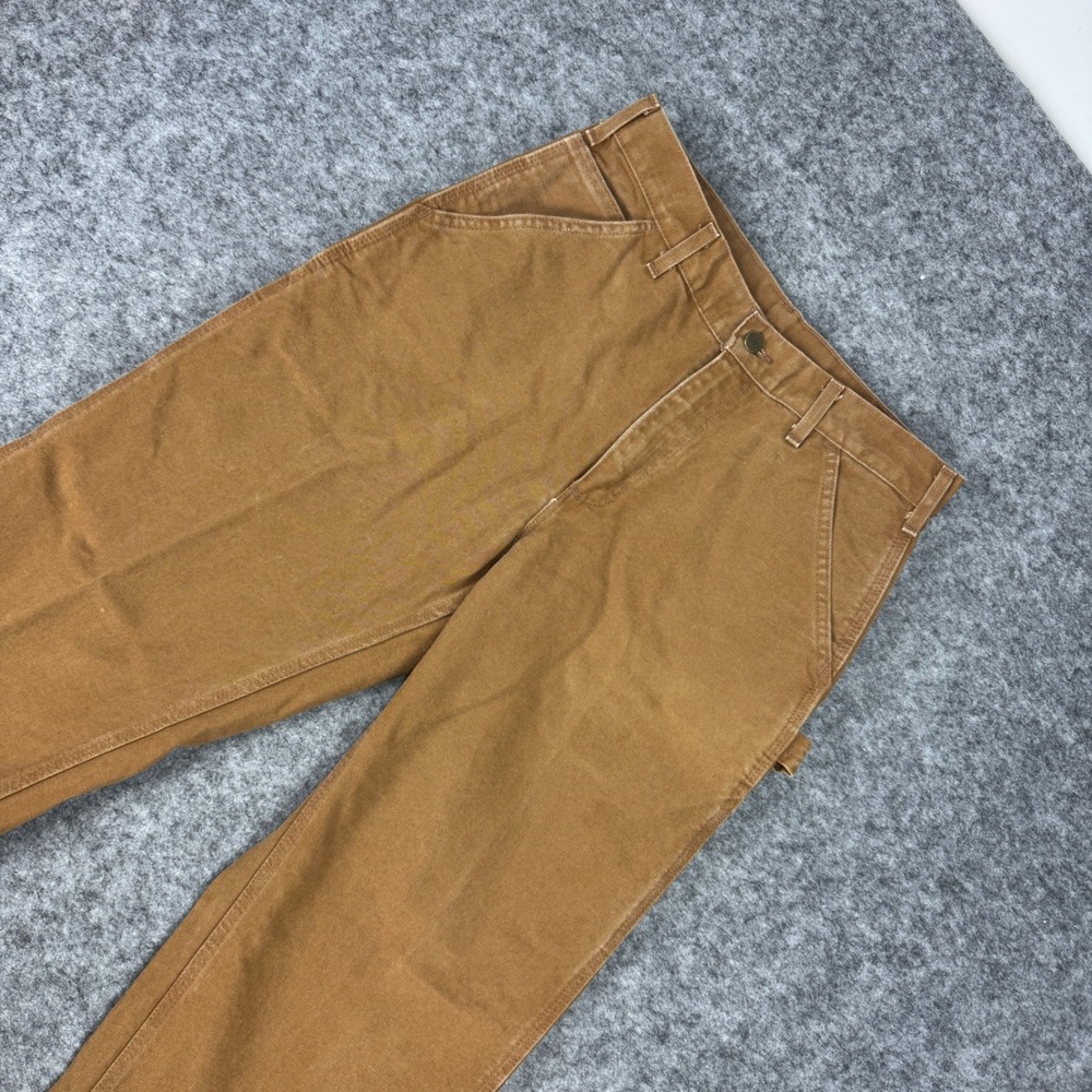 Carhartt B11 BRN Mens Brown Duck Canvas Carpenter Pants 30x32 USA Union Made